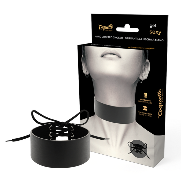Coquette Chic Desire - Choker Cuero Vegano