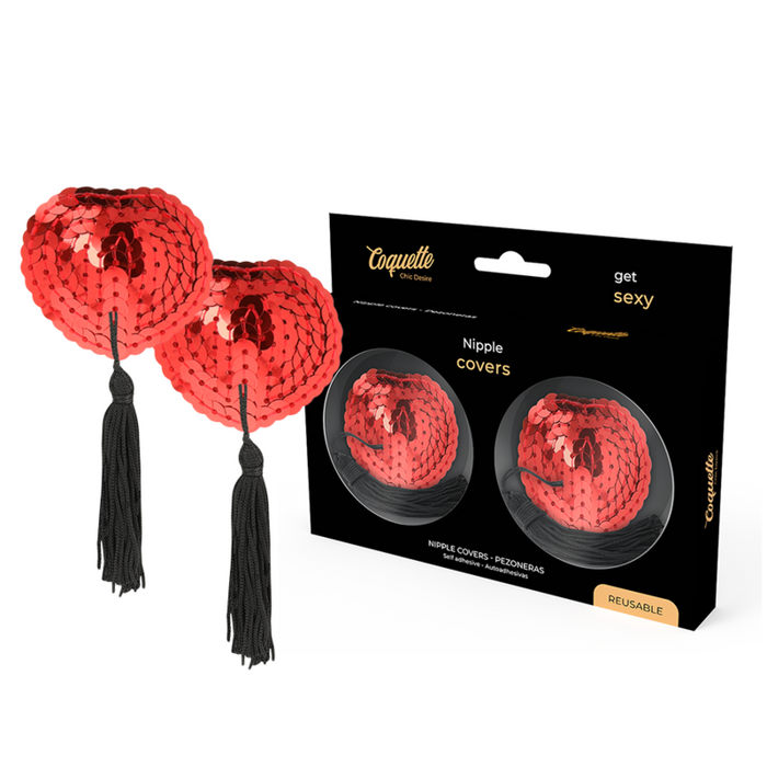 Coquette Chic Desire - Cubre Pezones Rojo