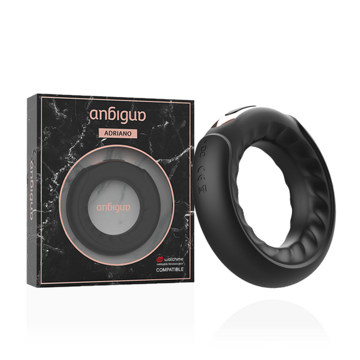 Anbiguo - Adriano Anillo Vibrador Compatible Con Watchme Wireless Technology