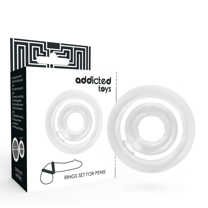 Addicted Toys - Potenz Set Anillos Pene Clear
