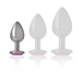 Intense - Plug Anal Metal Aluminio Corazón Rosa Talla S