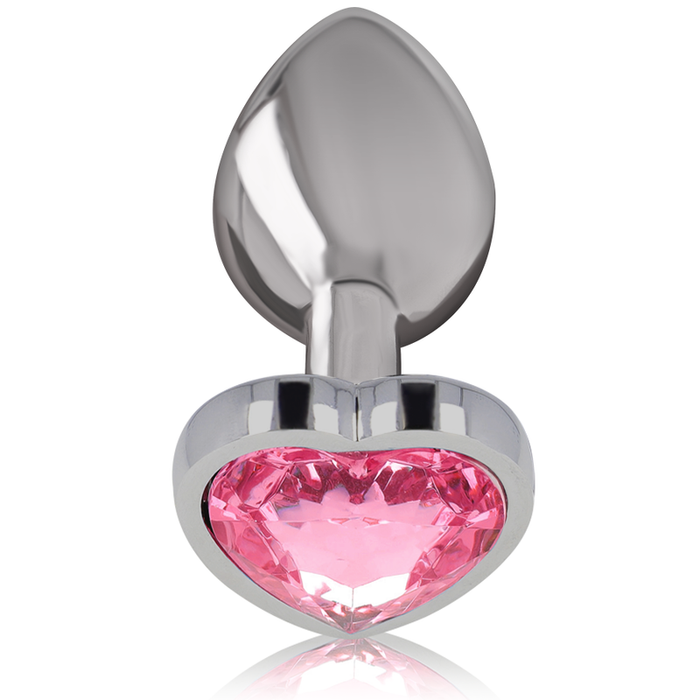 Intense - Plug Anal Metal Aluminio Corazón Rosa Talla S