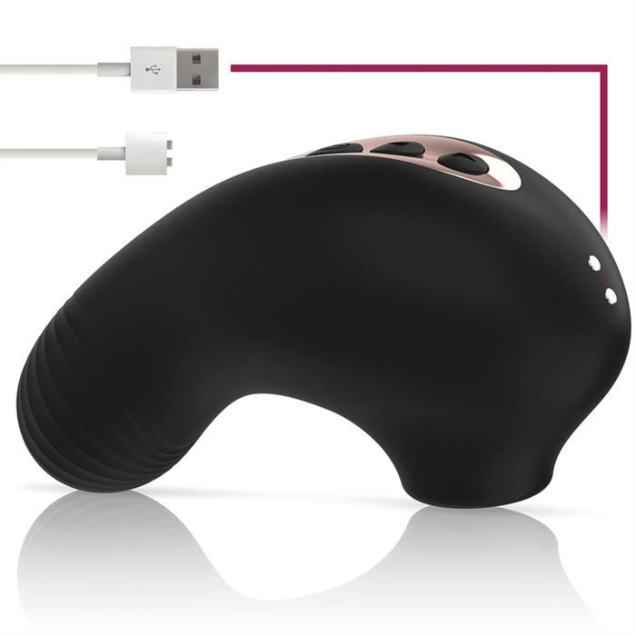 Rithual - Shushu Pro Pocket Estimulador Clitoris 2 Potentes Motores Azabache