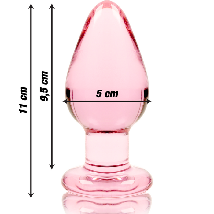 Nebula Series By Ibiza - Modelo 3 Plug Cristal Rosa 11 Cm -o- 5 Cm
