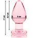 Nebula Series By Ibiza - Modelo 3 Plug Cristal Rosa 11 Cm -o- 5 Cm