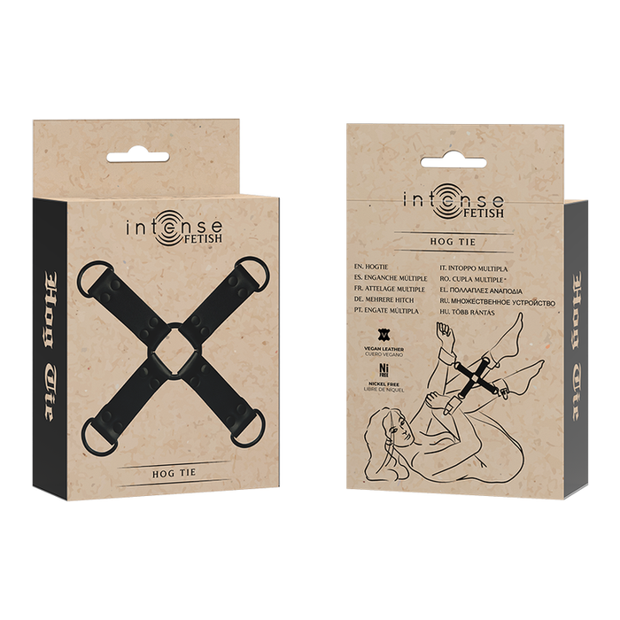 Intense - Fetish Enganche Múltiple Para Manos Y Pies De Cuero Vegano