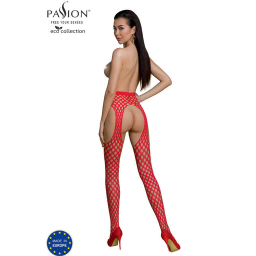 Passion - Eco Collection Bodystocking Eco S003 Rojo
