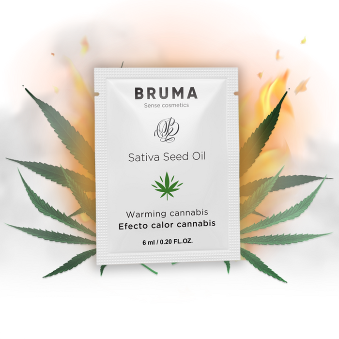 Bruma - 6 Ml Gel Deslizante Con Aceite De Semilla Efecto Calor Sabor Cannabis