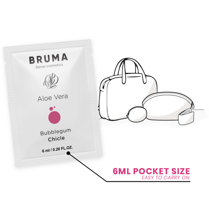 Bruma - Gel Deslizante Con Aloe Vera Sabor A Chicle 6 Ml