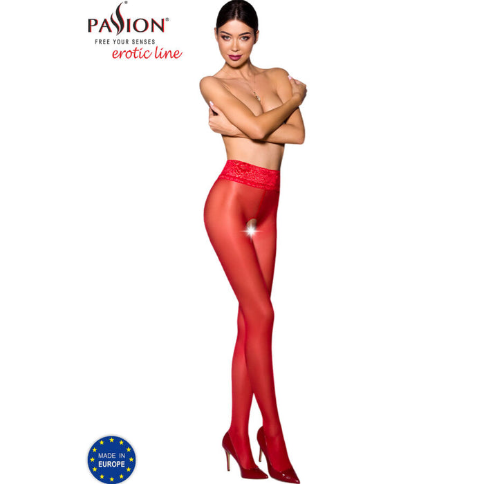 Passion - Tiopen 008 Medias Rojo 3/4 30 Den