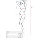 Passion - Bs097 Bodystocking Negro Talla Única