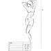 Passion - Bs098 Bodystocking Blanco Talla Única