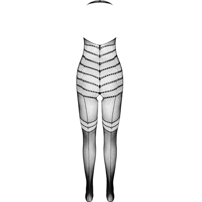 Passion - Bs100 Bodystocking Negro Talla Única