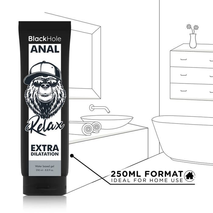 Black Hole - Gel Base Agua Dilatacion Anal 250 Ml