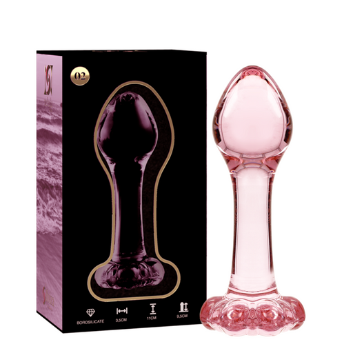 Nebula Series By Ibiza - Modelo 2 Plug Cristal Rosa 11 Cm -o- 3.5 Cm