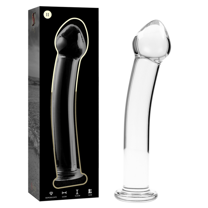 Nebula Series By Ibiza - Modelo 11 Dildo Cristal Transparente 16 Cm -o- 3 Cm