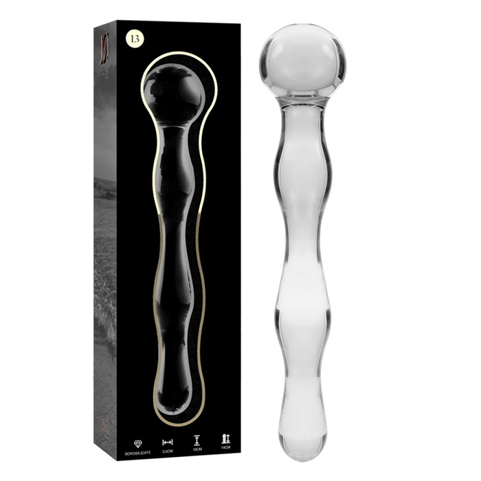 Nebula Series By Ibiza - Modelo 13 Dildo Cristal Transparente 18 Cm -o- 3.5 Cm