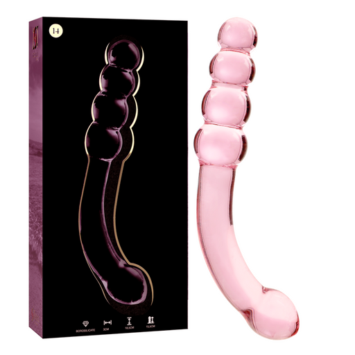 Nebula Series By Ibiza - Modelo 14 Dildo Cristal Rosa 18.5 Cm -o- 3 Cm