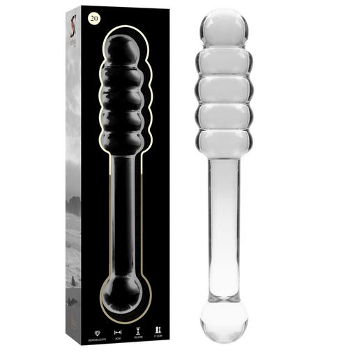 Nebula Series By Ibiza - Modelo 20 Dildo Cristal Transparente 20.5 Cm -o- 3 Cm