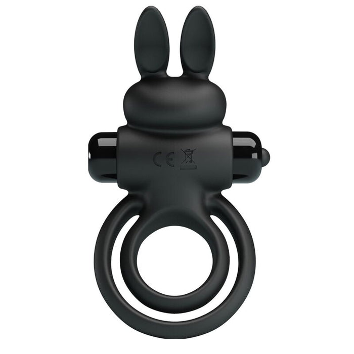 Pretty Love - Anillo Vibrador Iii Conejo Para Pene Negro