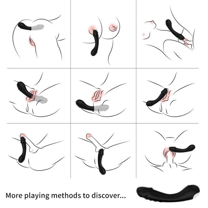 Armony - Dildo Vibrador Punto G Silicona Negro
