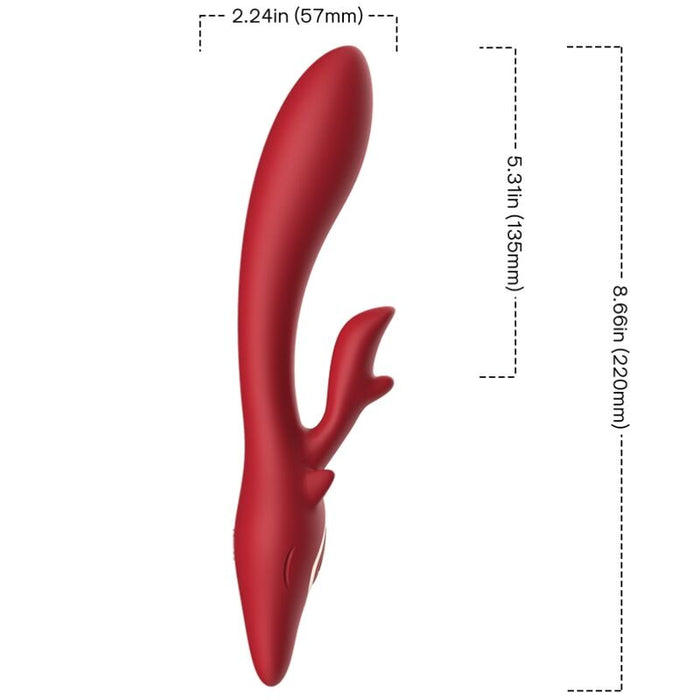 Armony - Elk Vibrador Rabbit Curvo Red