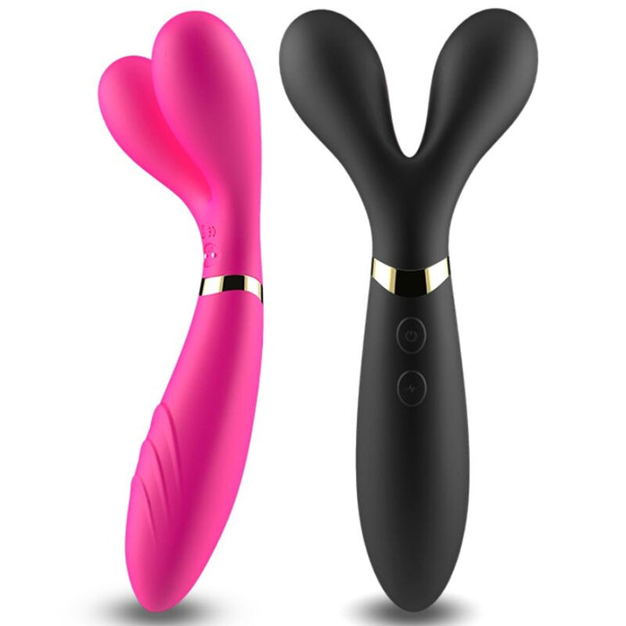 Armony - Y-Wand Masajeador & Vibrador Cabeza Doble Negro