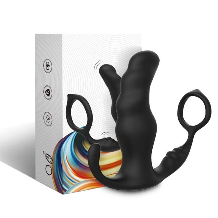 Armony - Knight Vibrador Anal Prostata & Anillo Control Remoto Negro