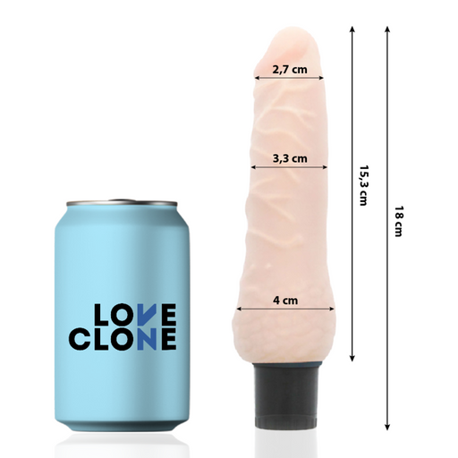 Loveclone - Sven Vibrador Realístico Self Lubrication 18.5 Cm -o- 3.3 Cm