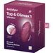 Satisfyer - Tap & Climax 1 Vibrador Lay-on Rojo