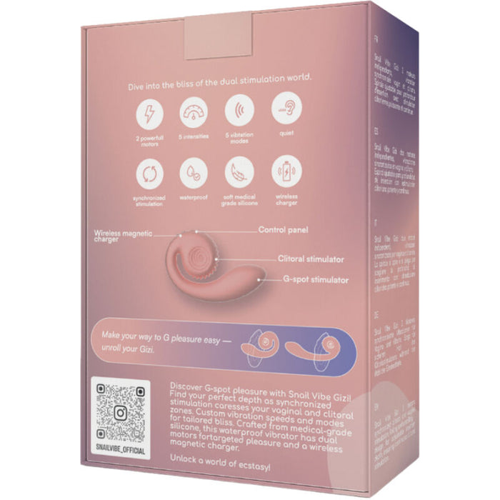 Snail Vibe - Gizi Estimulador Dual Rosa
