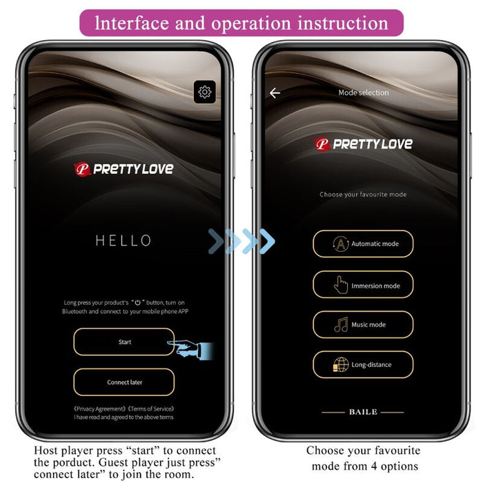 Pretty Love - Catalina Vibrador App Control Remoto Lila