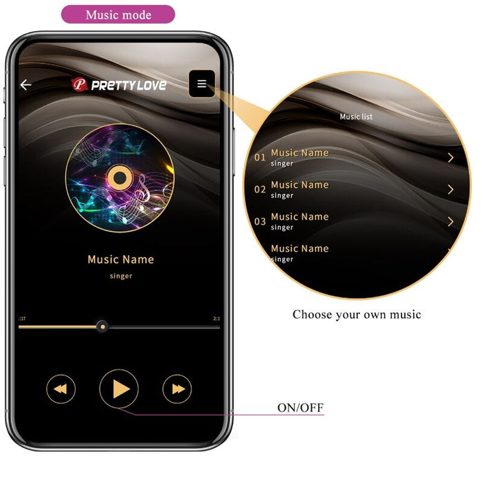 Pretty Love - Catalina Vibrador App Control Remoto Lila