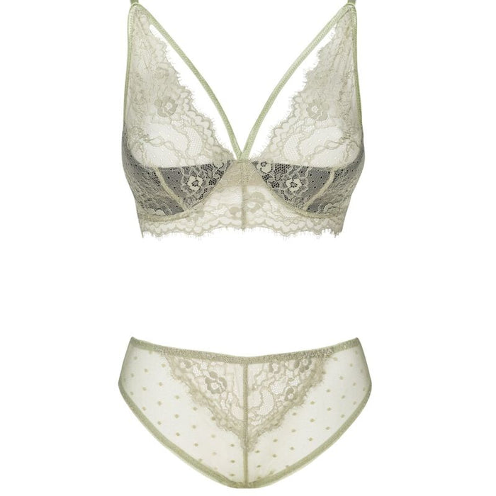 Livco Corsetti Fashion - Pine Lc 90667 Sujetador + Panty Khaki S/M
