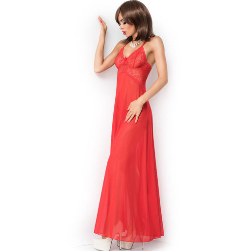 Chilirose - Cr 3883 Babydoll Largo Rojo L/xl
