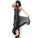 Chilirose - Cr 3883 Babydoll Largo Negro S/m