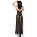 Chilirose - Cr 3883 Babydoll Largo Negro L/xl