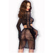 Chilirose - Cr 4686 Top & Falda Negro S/m