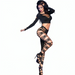 Chilirose - Cr 3654 Top & Leggins Negro S/m
