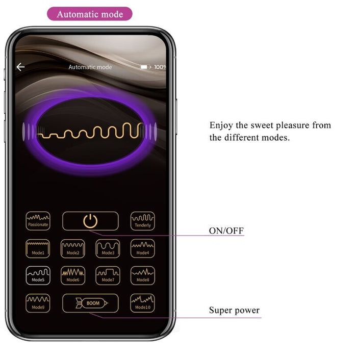 Pretty Love - Doreen Huevo Vibrador Recargable Lila