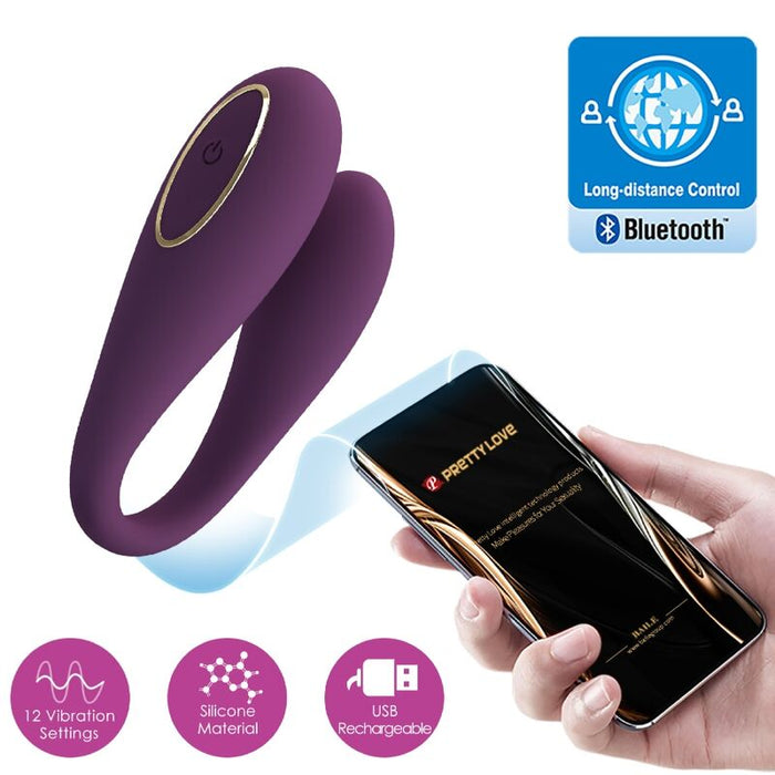 Pretty Love  August Vibrador Doble Placer Global Remote