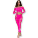 Chilirose - Cr 4632 Top & Pantalon Fucsia S/l