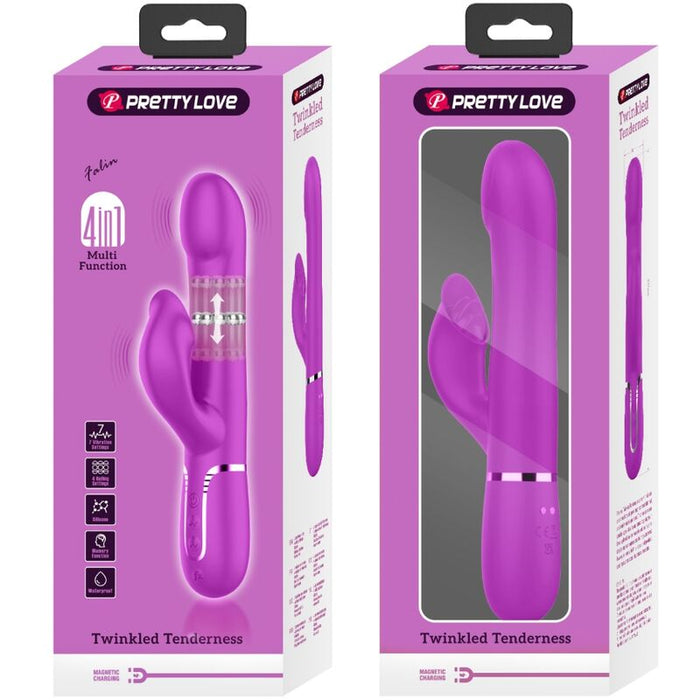 Pretty Love - Vibrador Rabbit Perlas Violeta