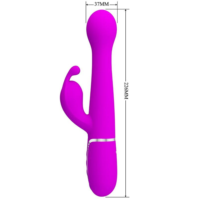 Pretty Love - Dejon Vibrador Rabbit 3 En 1 Multifunción Violeta