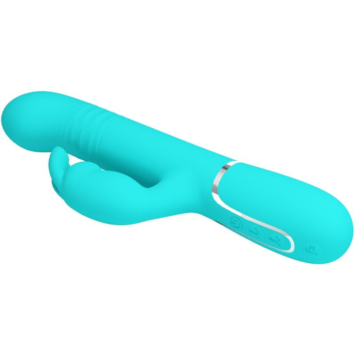 Pretty Love - Vibrador Coale Rabbit Perlas Verde Agua