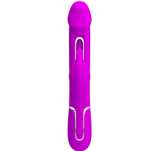 Pretty Love - Kampas Vibrador Rabbit 3 En 1 Multifunción Con Lengua Fucsia