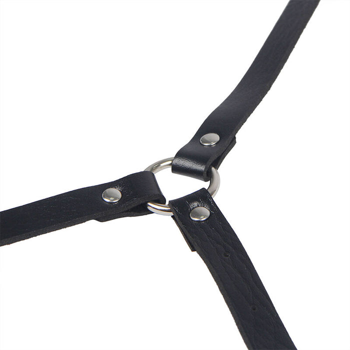 Subblime - Arnés De Cuerpo Cuero Negro Talla Única