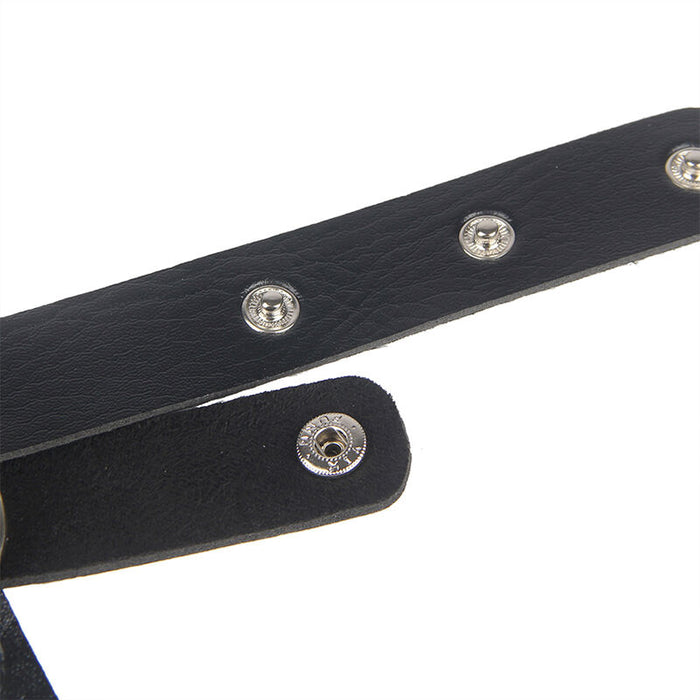 Subblime - Arnés De Pecho Cadenas Cuero Negro Talla Única