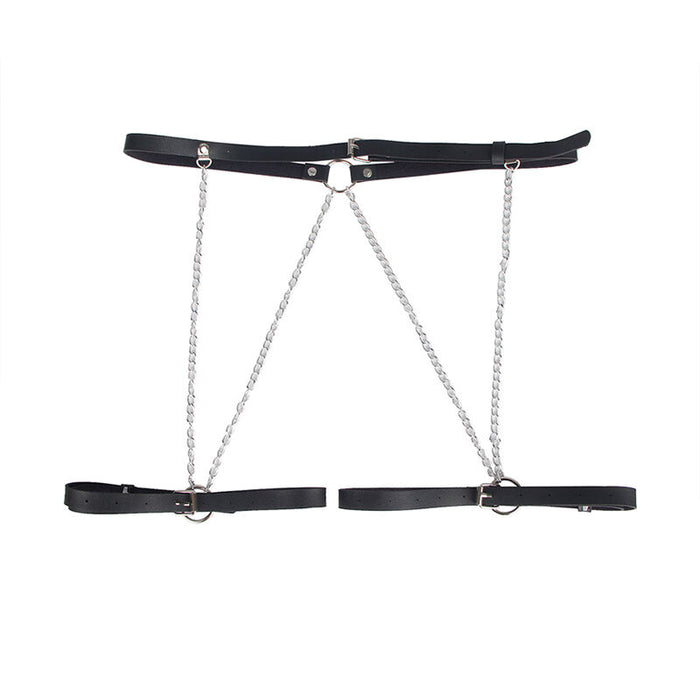 Subblime - Arnés Forma Cinturon Cuero Negro Talla Única