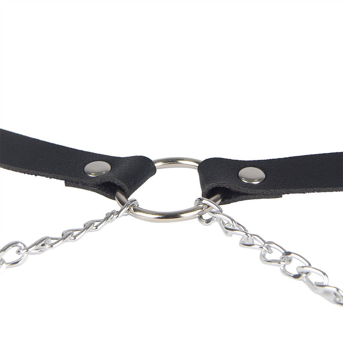 Subblime - Arnés Forma Cinturon Cuero Negro Talla Única